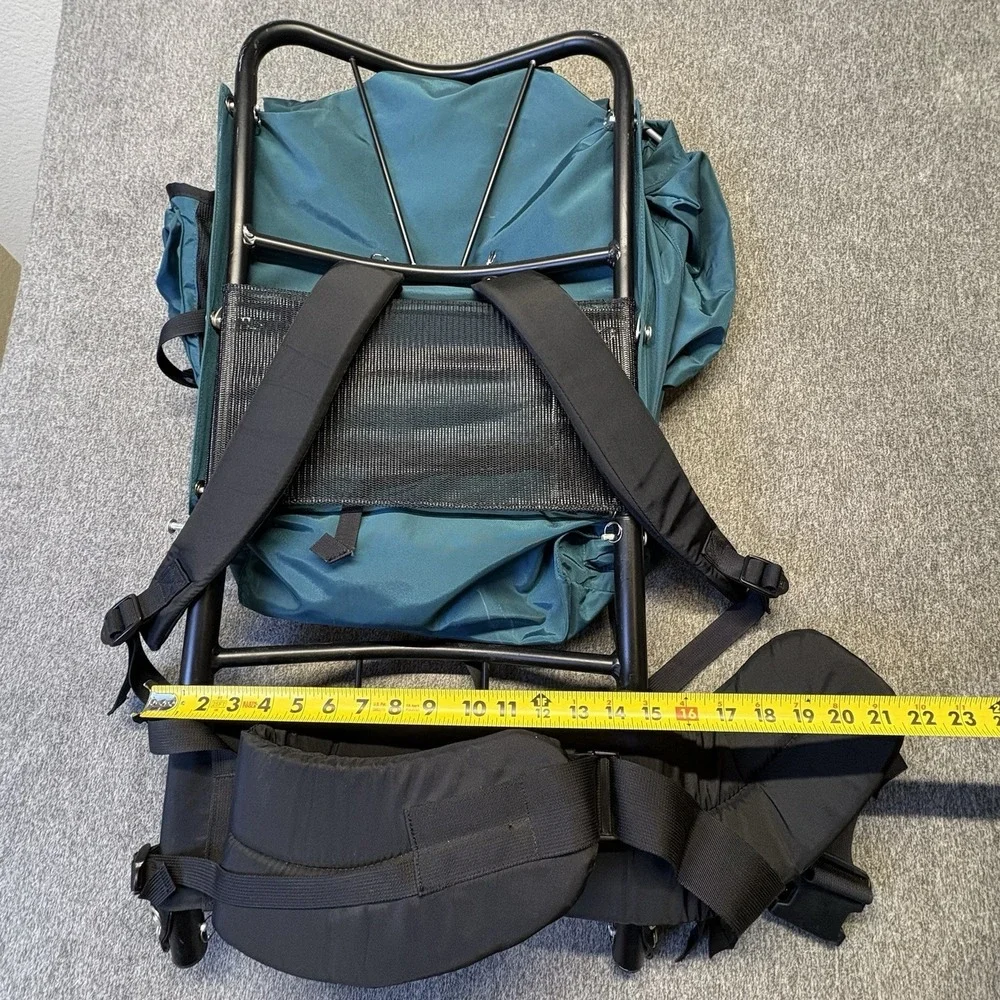 VTG Kelty Yukon External Aluminum Frame Hiking Backpack  Green/Blue Sz L/XL